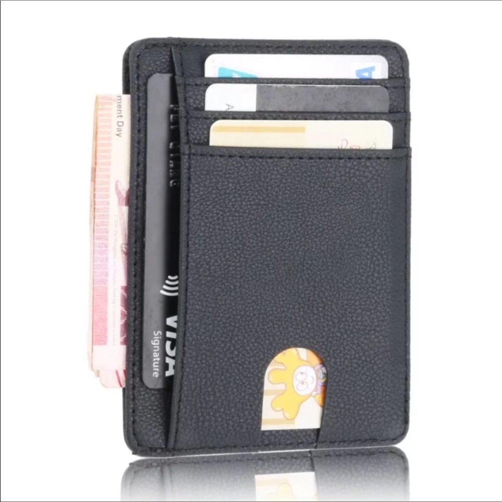 Leather RFID Secure Slim Wallet